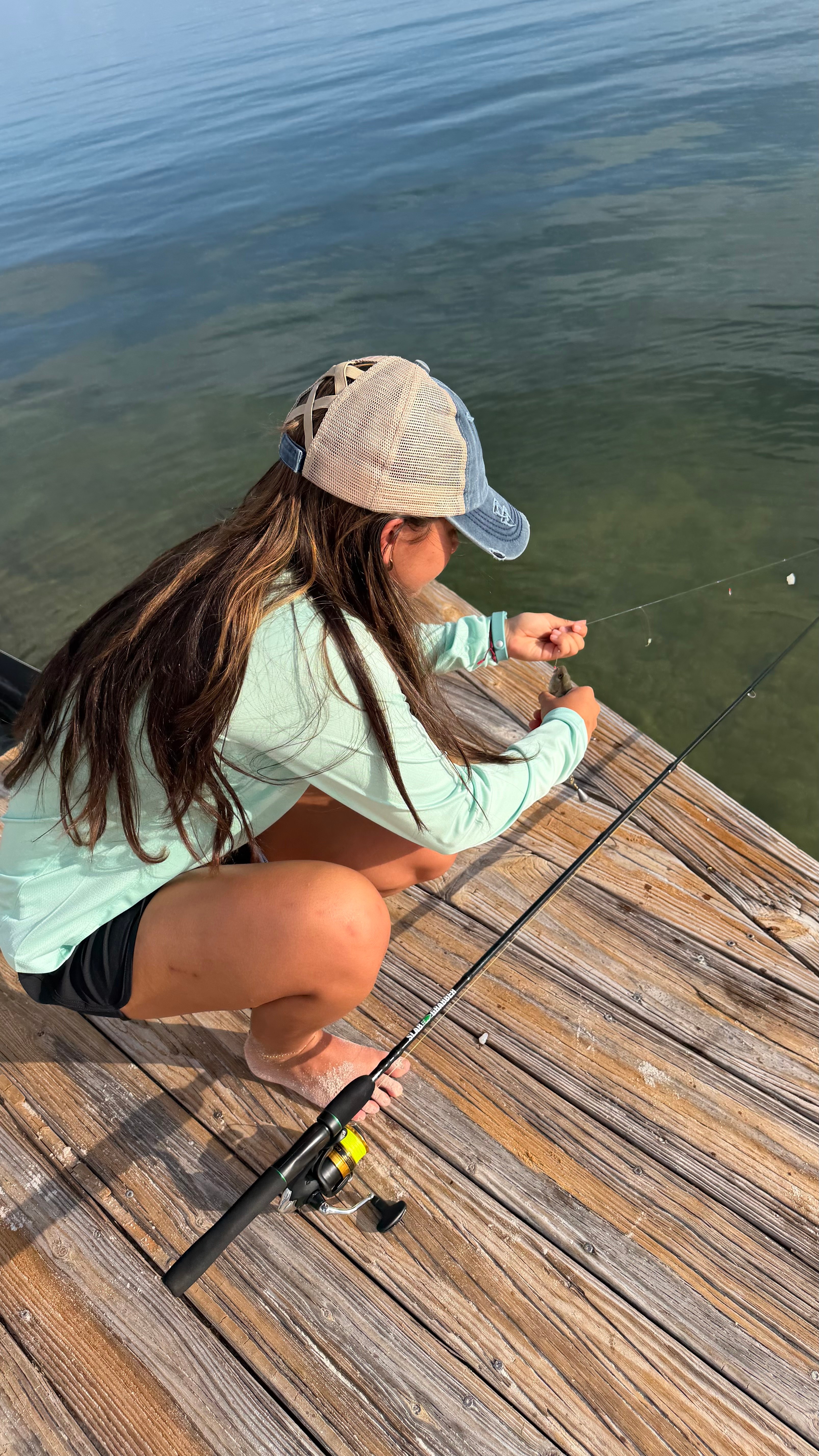 Family and friends fishing